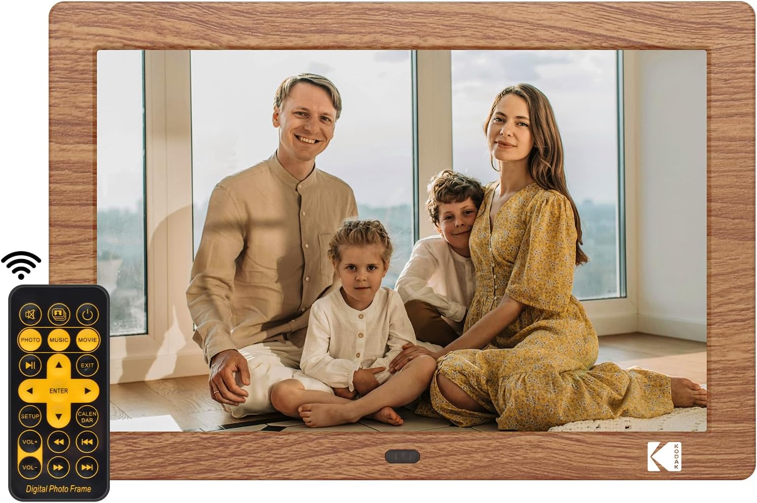 KODAK 8 Inch Digital Picture Frame with Remote Control,1280 * 800 IPS HD Screen Digital Photo Frame, Auto-Rotate,Easy Operated Programmable Auto On/Off, NO WiFi