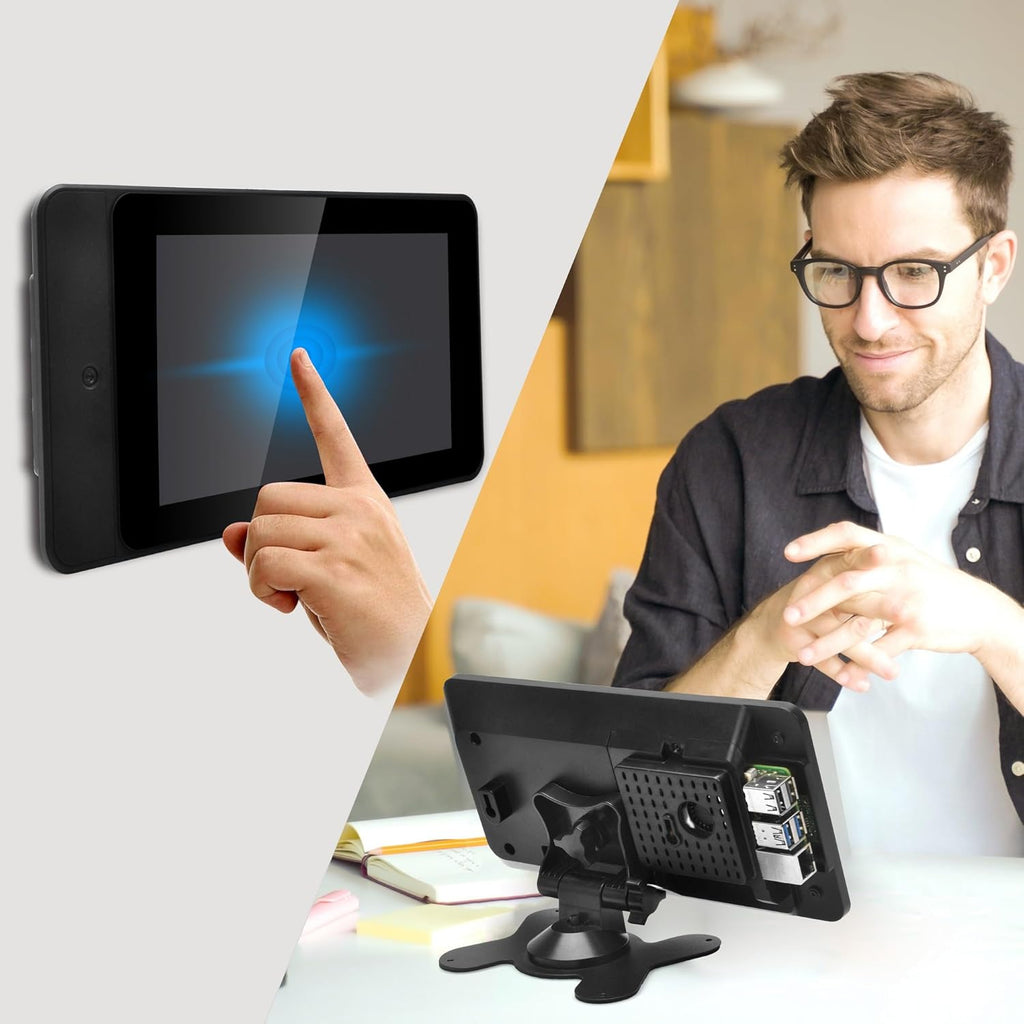 OSOYOO PiStudio Case for Raspberry Pi 7inch Touch Screen V1 and OSOYOO 7inch IPS DSI Screen V4.0