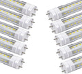 5 Foot T8 LED Tube Light,45W 4500lm,G13 Bi-Pin Base,60 inches End to End,V Shape,Daylight White 5000K,T12 Fluorescent Replacement,Dual-End Power,Ballast Bypass,Shop Lighting,Pack of 10