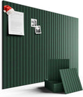 Large Felt Bulletin Board 48" x 36" Cork Board Alternative-12 Pack with 70 Safe Removable Adhesive Tabs, Cork Boards for Walls Cork Board for Home Office Classroom Pin Board- Pine Green