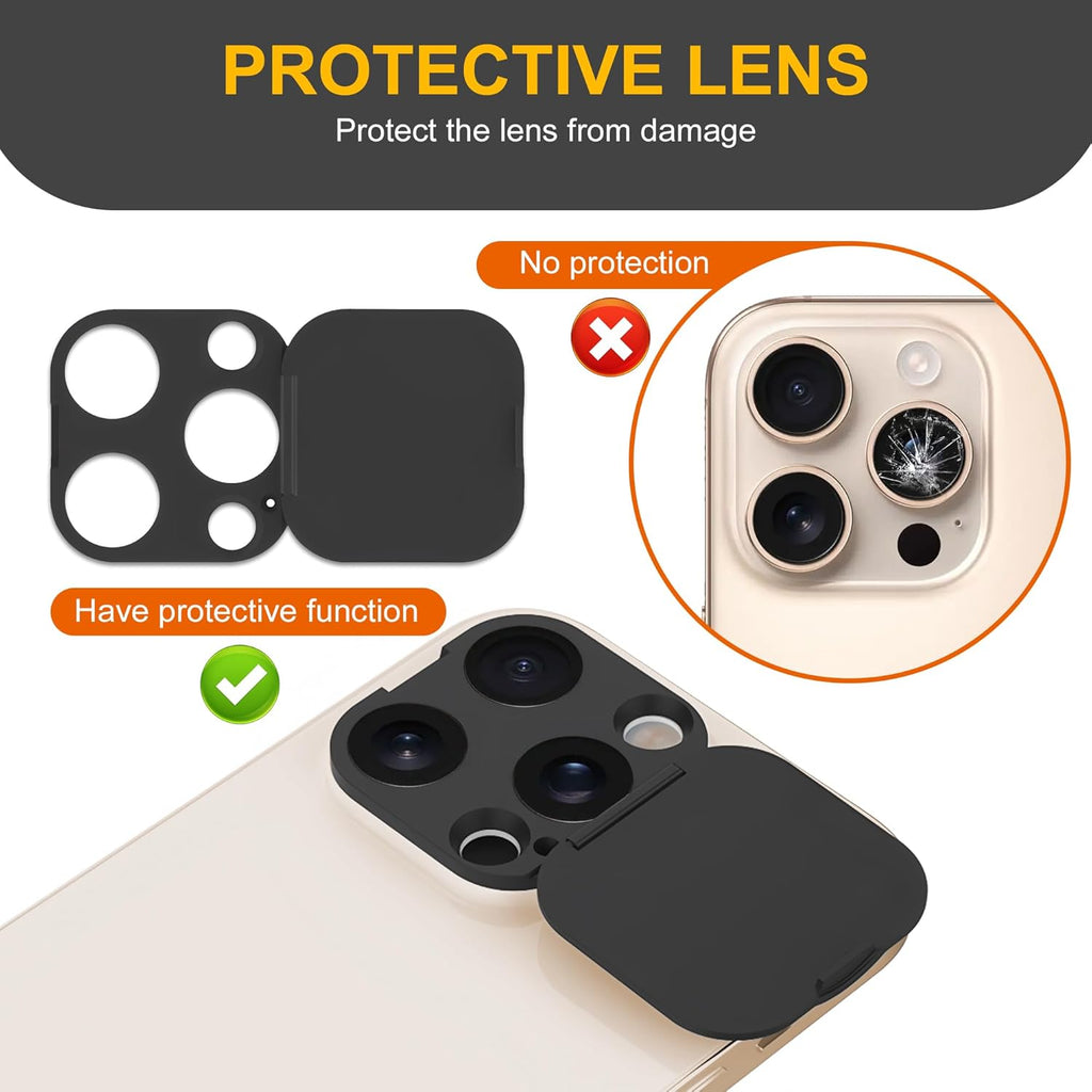 3 Pack Privacy Cover Compatible for iPhone 14 Pro/iPhone 14 Pro Max with 2 Front Camera Privacy Cover, Anti-Spy Camera cover, Easy-Adhesive Design, Safeguard on iPhone 14 Pro/iPhone 14 Pro Max