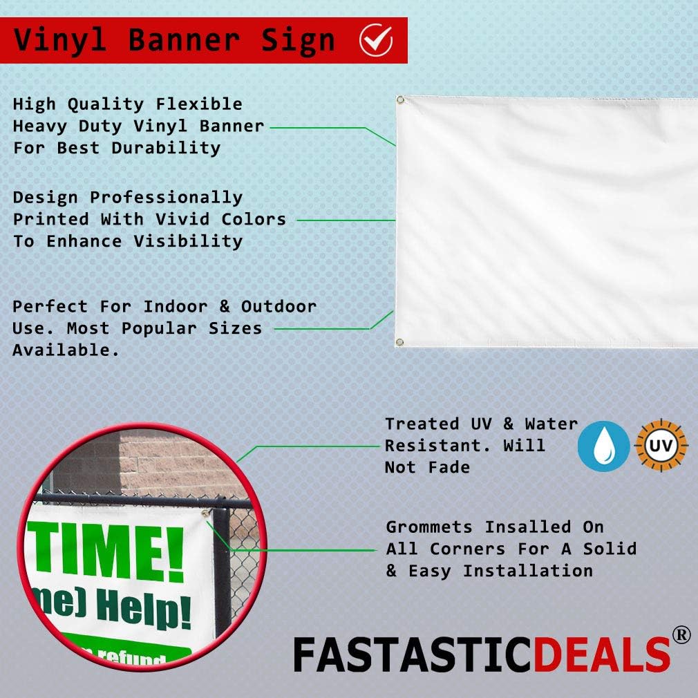 Custom Vinyl Banner Multiple Sizes Now Hiring! Taking Applications for Positions Now Hiring Outdoor Weatherproof Industrial Yard Signs 8 Grommets Personalized Text Here 48x96Inches