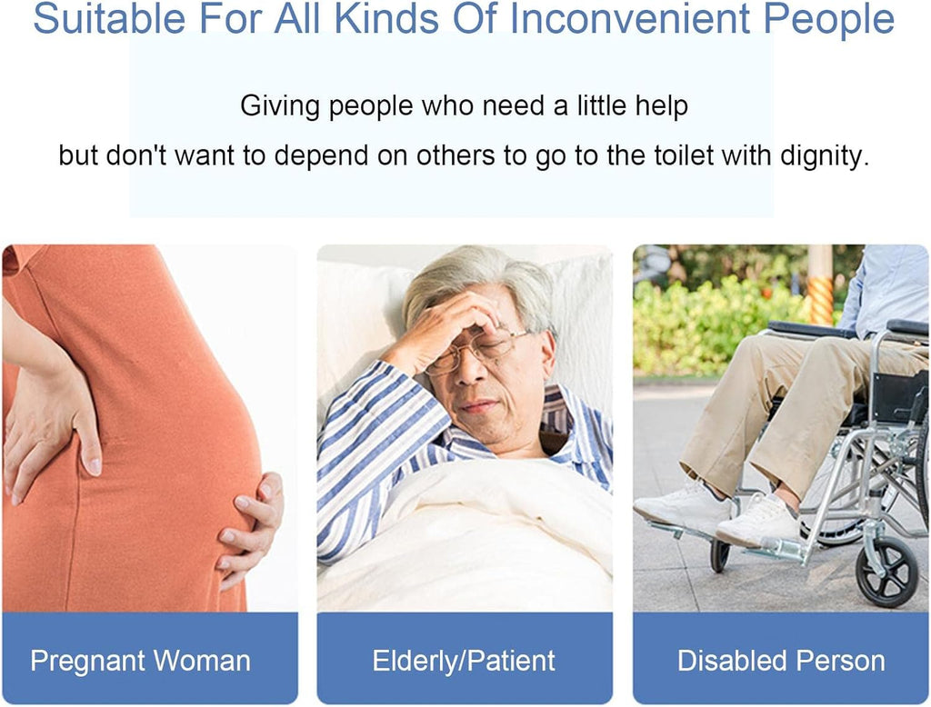 Bottom Buddy Wiping Aid - Comfort Wipe Toilet Assist Devices Disabled Fat People Seniors Women | Comfort Wipe Toilet Assist Device Helper Bottom Buddy Germplasm