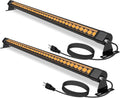 72W Outdoor Wall Washer Light, 4FT 2700K Warm White LED Wall Washer Lights, 120V IP67 Waterproof LED Light Bar for Outdoor, Plug-in (2 Pack)