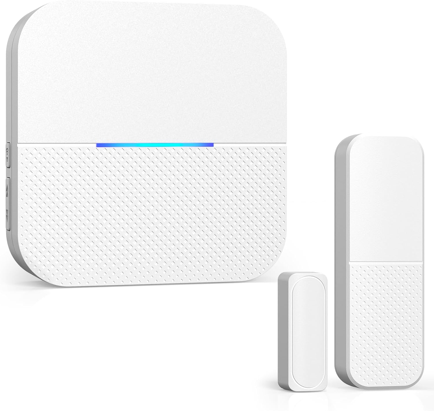 AIDA Door Alarms When Opened Wireless Ring Chime Sensor Alarm for Business/Home/Kids - 600ft Range, 58 Ringtones, 5 Volume Levels, Open Alert, Easy Install (1 Receiver + 1 Sensor)