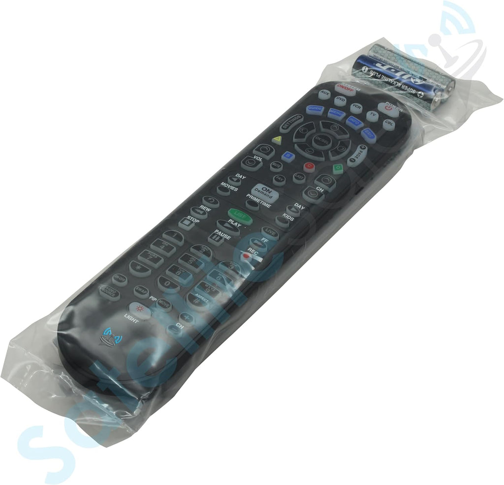 SatelliteSale Remote Control Replacement UR5U-8780L Clikr5 Compatible with Spectrum/Charter Cable Set-Top Boxes, TVs, and Audio Devices - Matte Black ABS Plastic RC with Batteries Included