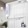 Graywind Smart Curtain Track Retractable Motorized Curtain Rail Compatible with Alexa Google Easy to Control by Voice, App, Remote (70" to 118" Width)
