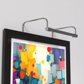 Cocoweb 12 Inch Tru-Slim Chrome Picture Light - LED, 2700K, Adjustable Arm, Plug-in, Toggle Switch, Sleek and Compact Design