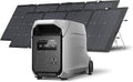 EF ECOFLOW DELTA 3 Ultra Plus Portable Power Station with 2X220W Solar Panel, 3072Wh LiFePO4 Battery, 3600W (7200W Surge) Output, Expandable to 11kWh, Reliable Home Battery Backup & Camping