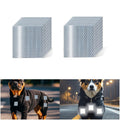 Non Fading White Reflective Stickers 3 inch X 3 inch, Outdoor Waterproof High Visibility Warning Safety Adhesive Reflector Tape (20 Pcs)