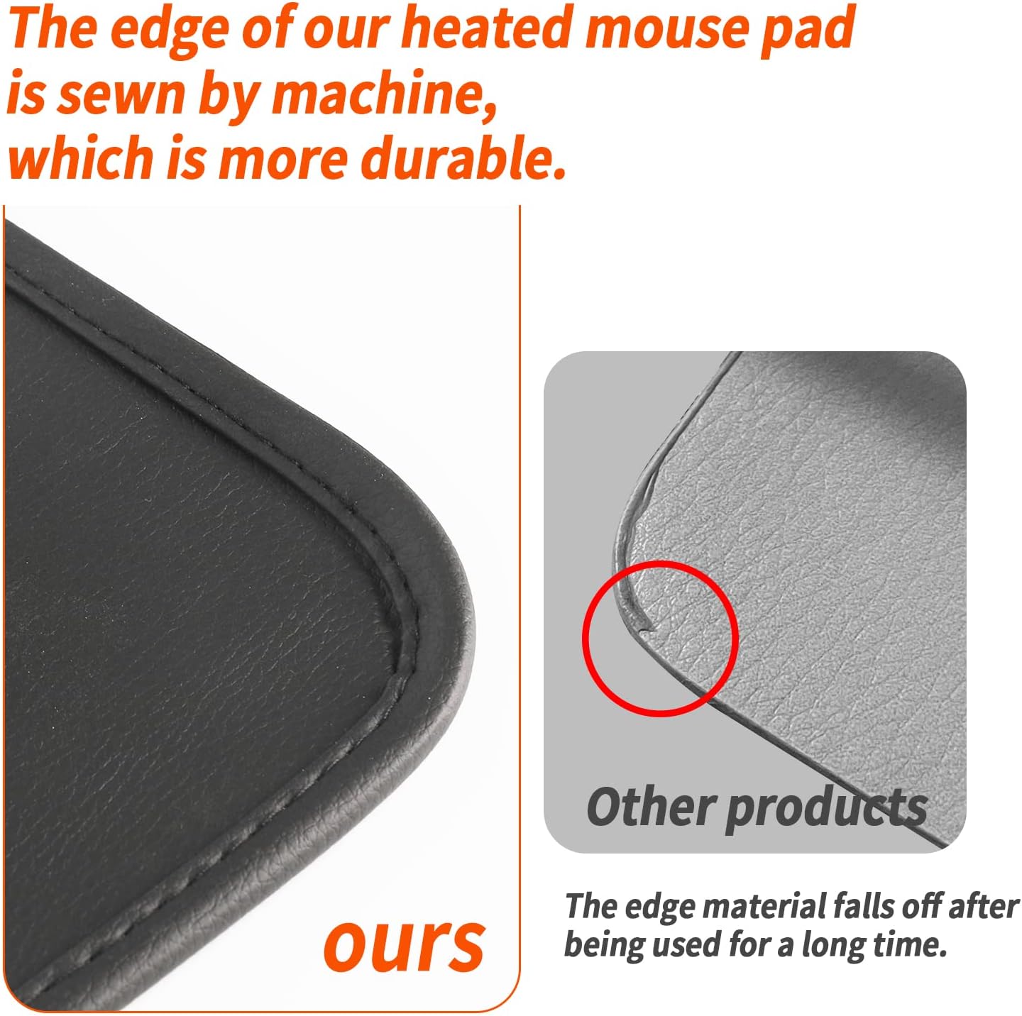 Mymyth Heated Desk Pad, Warm Mouse Pad, Foot Warmer - 8 Speeds Heated Control with Digital Display - 31.5‘’×17.5” Extended Edition Gaming Mouse Mat - Auto Shutoff