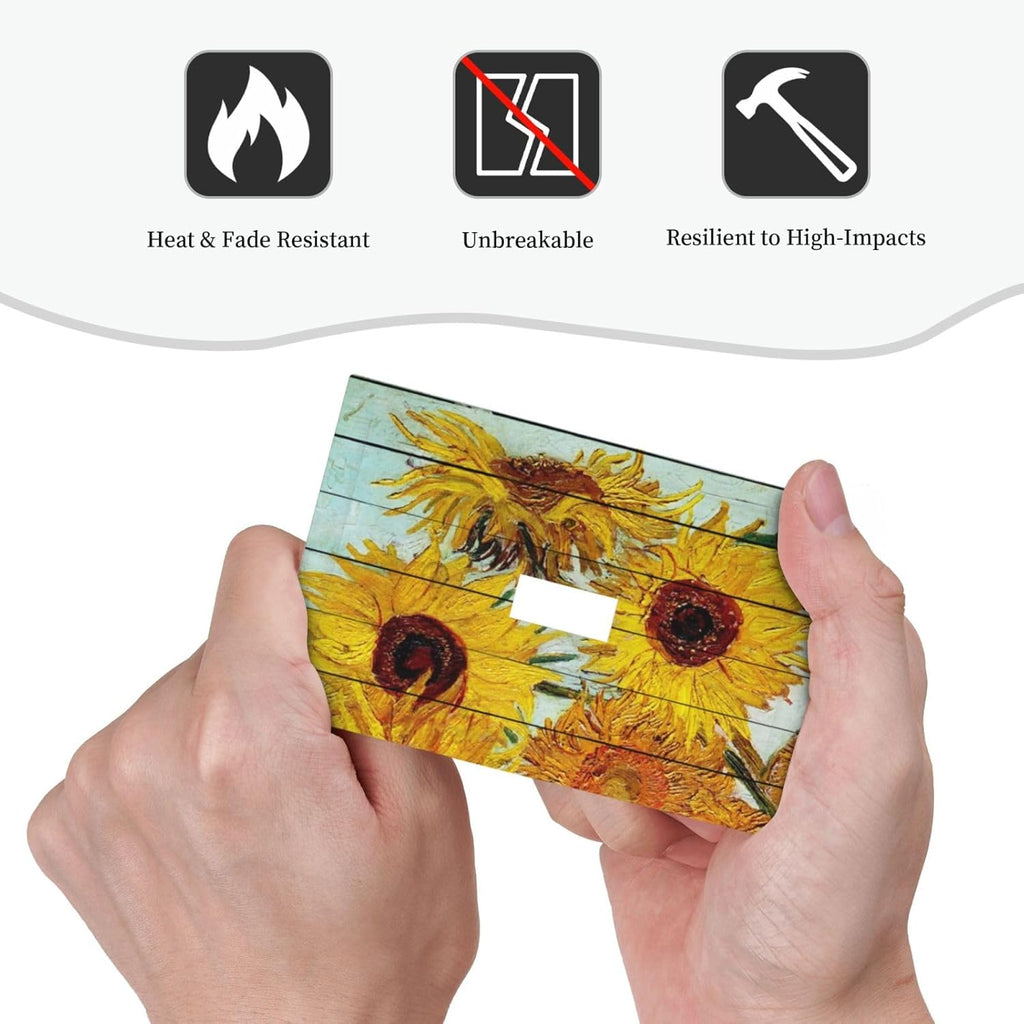 Decorative Light Switch Cover Sunflowers Oil Paintings Wood Floral 1 Gang Single Toggle Device Electrical Faceplate Switchplates Decorator Outlet Wall Plate For Farmhouse Bed Room Decor