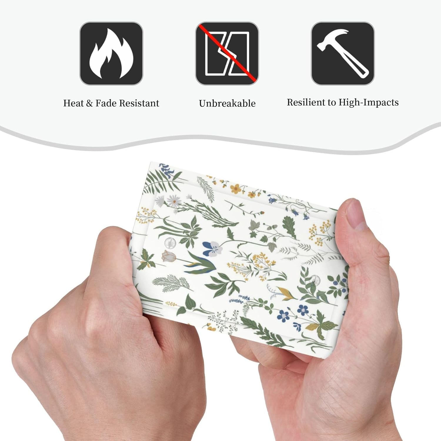 Light Switch Cover Plate Floral Green Leaf Plant Flowes 1 Gang No Device Blank Electrical Wall Plates Faceplate Decorative Switch Plate For Bed Room Farmhouse Decor