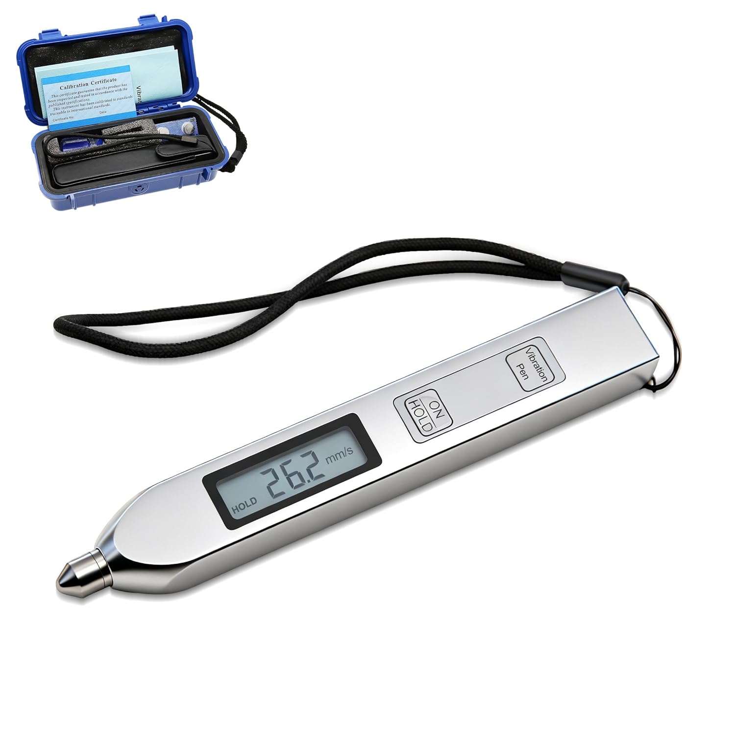 Pen Type Vibration Tester Meter Digital Vibration Testing Equipment Vibrometer TV2000 (Aluminum Alloy)