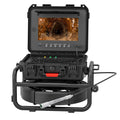 Sanyipace Sewer Camera Self Leveling, Drain Camera 100FT/30M with Meter Counter, 10" HD 1080p Plumbing Cameras with 12 LEDs, IP68 & 32GB DVR, Industrial Endoscope for Duct Sewer Line Pipe Inspection