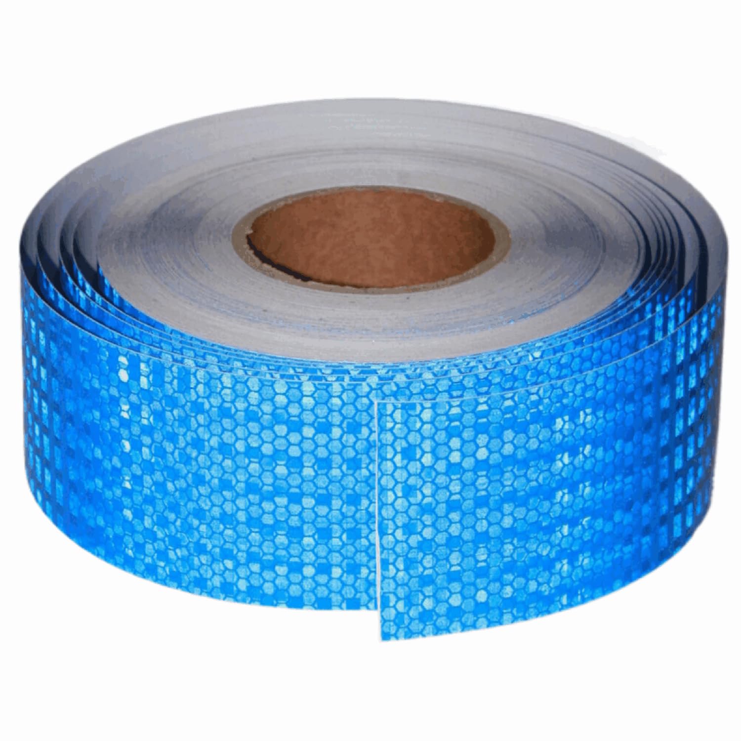 Blue Reflective Tape 3 inch Wide, Outdoor Waterproof High Visibility Warning Industrial Marking Tape, Safety Stickers (168 feet)