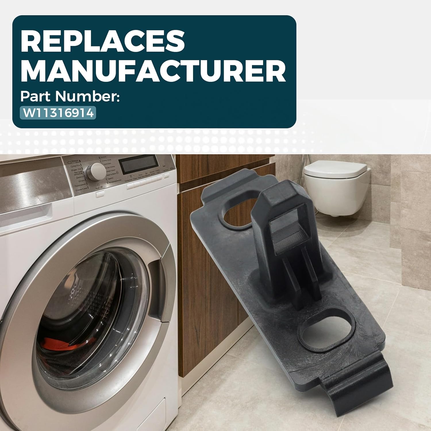 W11316914 Washer Door Strike for Whirlpool Maytag Appliance Parts, Washer Door Strike Replaces Part W10921697