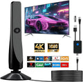TV Antenna, Amplified HD Digital TV Antenna,for Long Range Reception,All Smart HD Digital Antennas with Amplifier Signal Booster for Local Channels Supports 4K 1080P,with High Performance Coax Cable-T