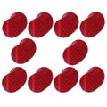 Non Fading Red Reflective Stickers 1-inch Diameter Round Reflector, Outdoor Waterproof High Visibility Warning Adhesive Tape (100 Pcs)