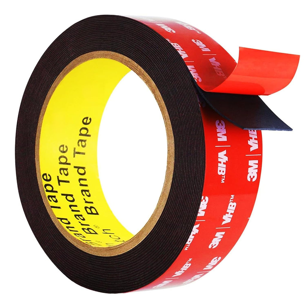Double Sided Tape Heavy Duty, Adhesive Mounting Tape 1 in x 15.5 ft, Waterproof and Temperature Resistant Adhesive Strip Tape for Indoor, Outdoor, Automotive Trim, Home Decor