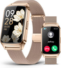 Fitness Tracker Watch for Women Men, Step Counter Compatible with iPhone Android, IP68 Waterproof Activity Tracker with Sleep Monitor, 110+ Sports (Classic, Gold, 1.57)