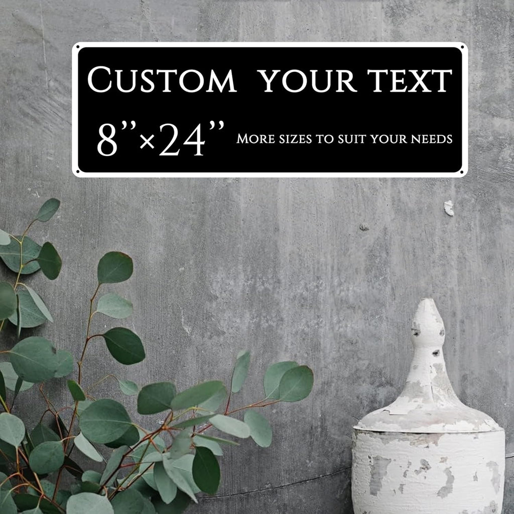 Custom Sign, Custom Indoor/Outdoor Decorative Sign，Reflective，Aluminum Weatherproof Metal Sign Multiple Sizes, Customize for greenhouse , Business, Workplace, office, Home, chemical plant，Delivery Signs(8*24 Inch)