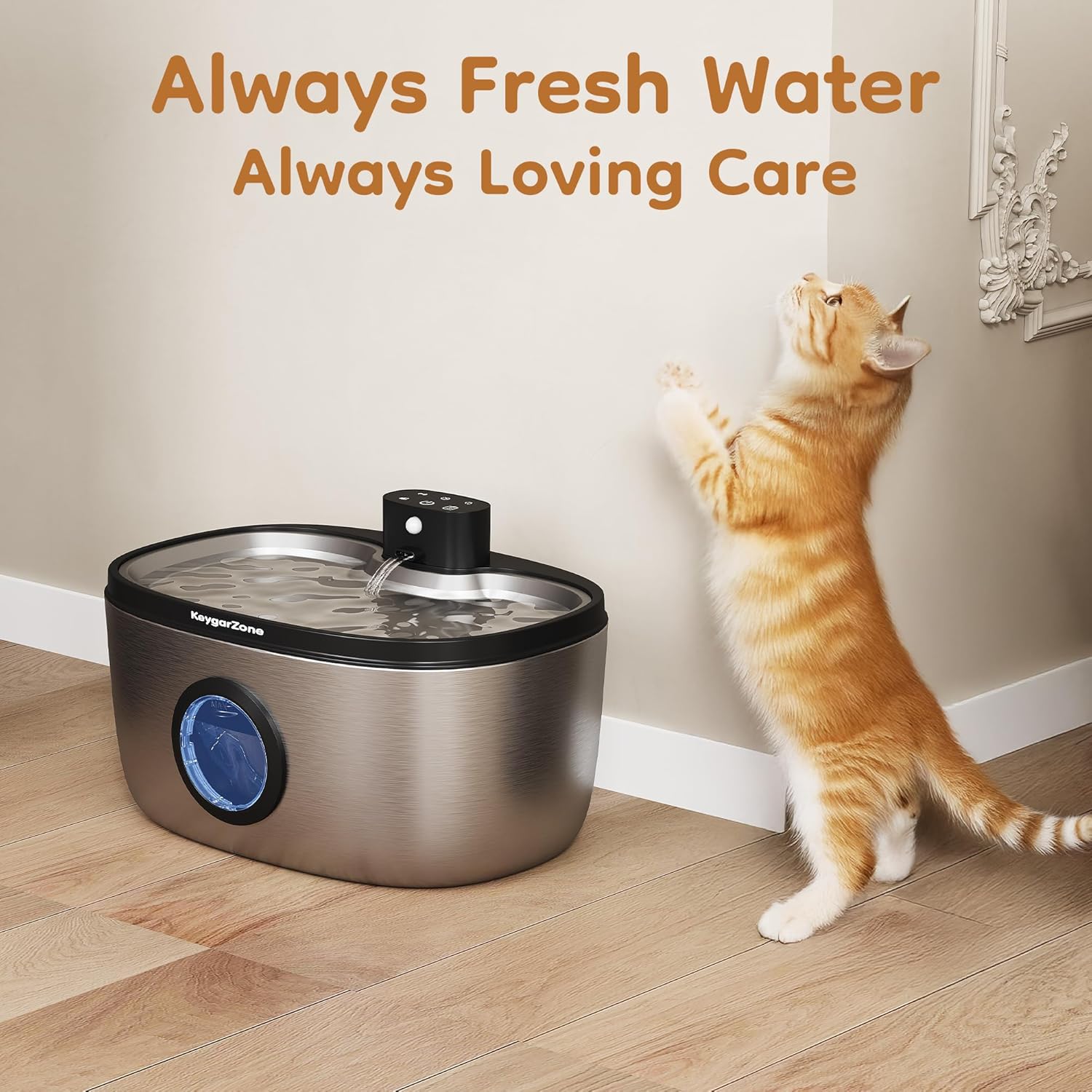 Cat Water Fountain Filter: Replacement for ZCW001, 6 Pack Pet Water Fountain and Pump Filters for Cats & Dogs, 5-Layer Activated Carbon Filters