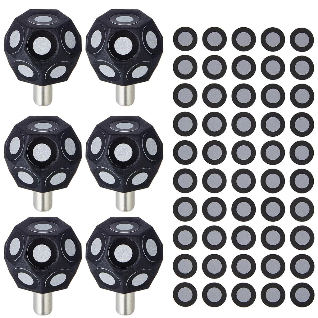 Kingdder 6 Pcs Multi-Angle Marker Set 2 Sheet 100 Point 6.0 mm 3D Scanner Markers Dot Stickers Scanning Spray Scanner Turntable Compatible Tracking Dot Reference Point for 3D Scanning
