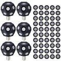 Kingdder 6 Pcs Multi-Angle Marker Set 2 Sheet 100 Point 6.0 mm 3D Scanner Markers Dot Stickers Scanning Spray Scanner Turntable Compatible Tracking Dot Reference Point for 3D Scanning