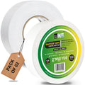 Wow Gaffers Tape 2 Inch White - 50 Yards (Pack of 2), Residue Free, Non-Reflective & Heavy-Duty - Professional Grade Gaff Tape - Ideal for Photography Backdrop, Cables, Cords & Floor Taping
