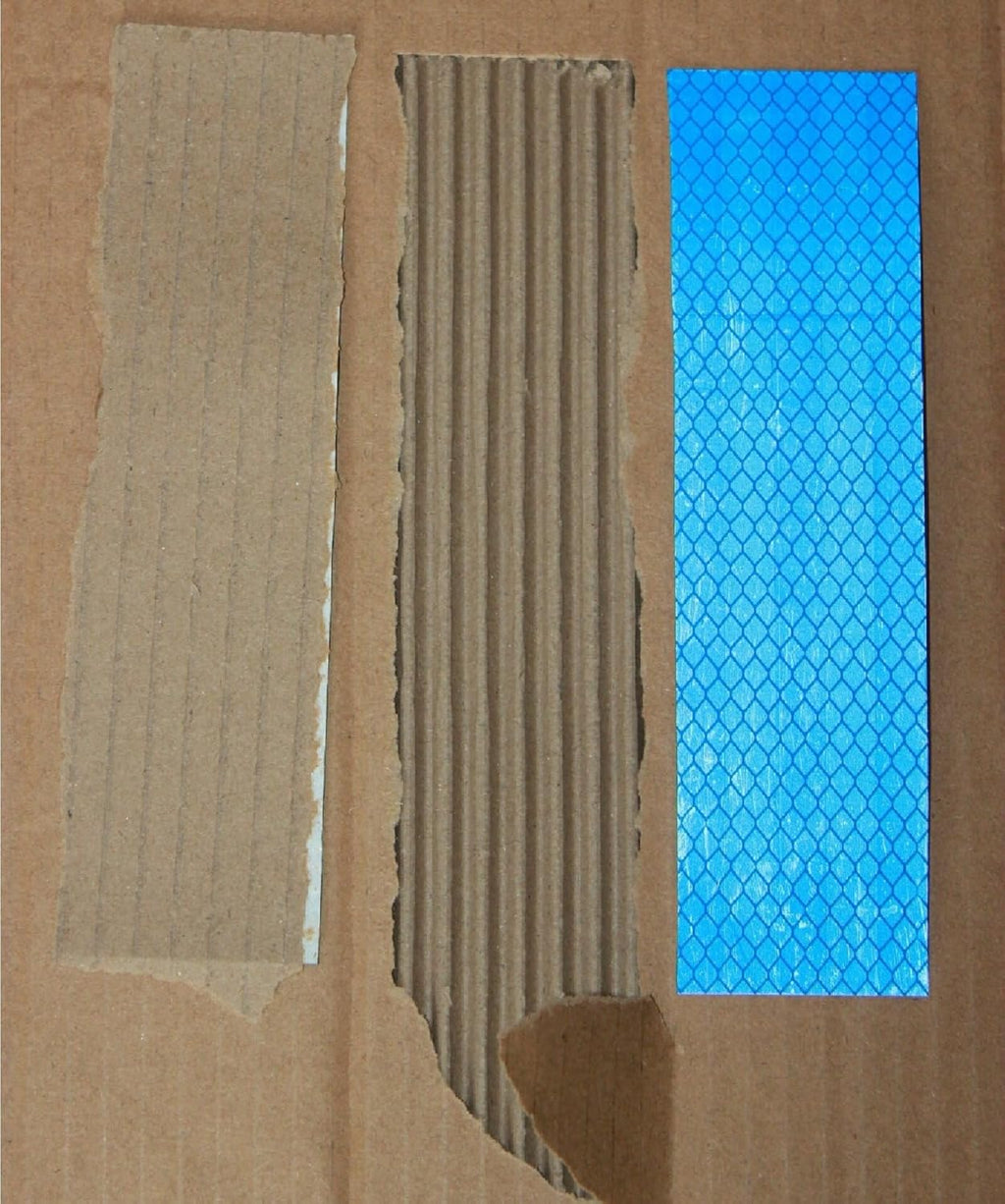 Non Fading Blue Reflective Stickers 1 inch X 6 inch, Outdoor Waterproof High Visibility Warning Safety Adhesive Reflector Tape (20 Pcs)