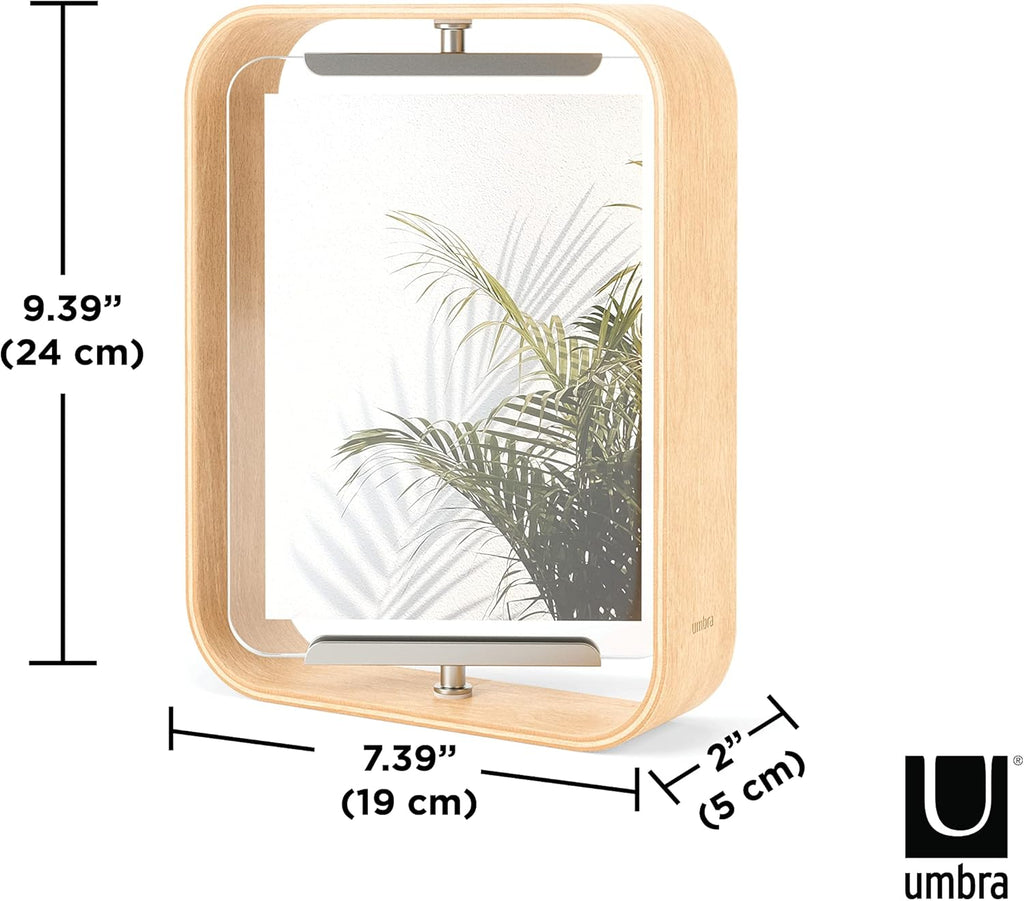 Umbra Bellwood Desk Frame 5" x 7", Natural (Pack of 3)