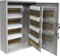 BankSupplies STEELMASTER 320 Key Cabinet - Dual Lock Control Key Box - Welded 22 Gauge Steel Construction - Scratch Resistant - Write-On Key Tags for Easy Identification