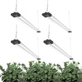 LED Grow Light Full Spectrum Light Linkable 5000K Daylight + 660nm Red Indoor Plant Lighting Fixture (4-Pack 4 FT)