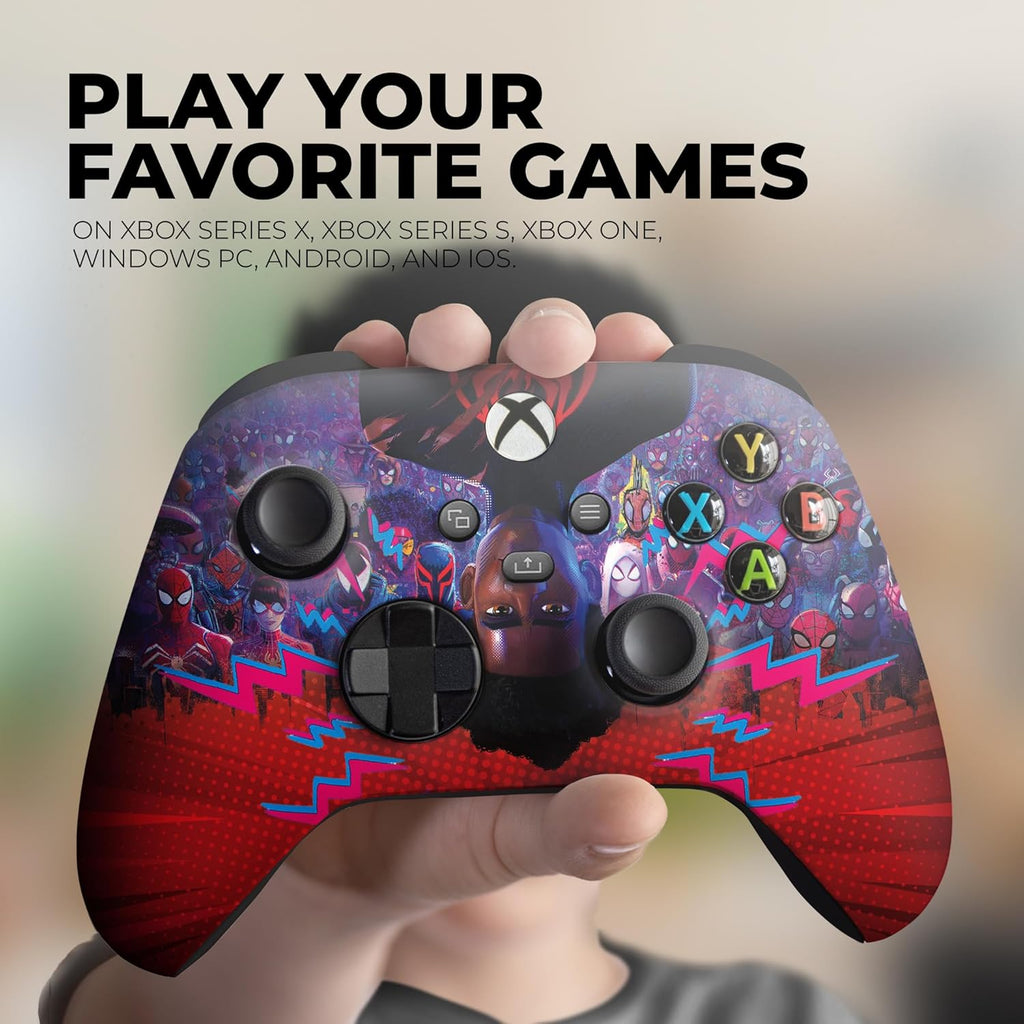 DreamController Milles Moralles Spiidervers Custom X-box Controller Wirelless compatible with X-box One/Series X/S Proudly Customized in USA with Permanent HYDRO-DIP (NOT JUST A SKIN)