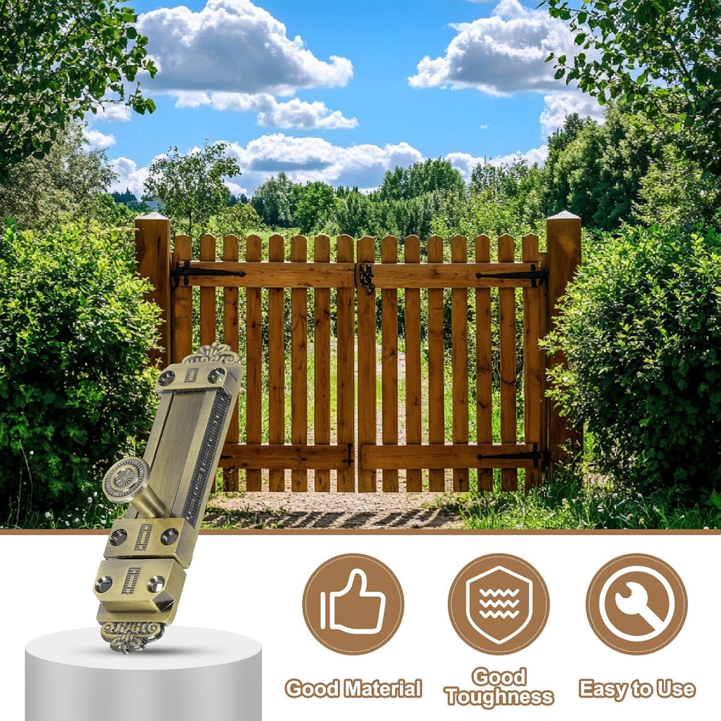 PATIKIL Barrel Bolt Latch, 2 Pack 4 Inch Slide Door Locks Zinc Alloy Gate Door Catch Bolt Latch for Bathroom Bedroom Barn Warehouse, Bronze