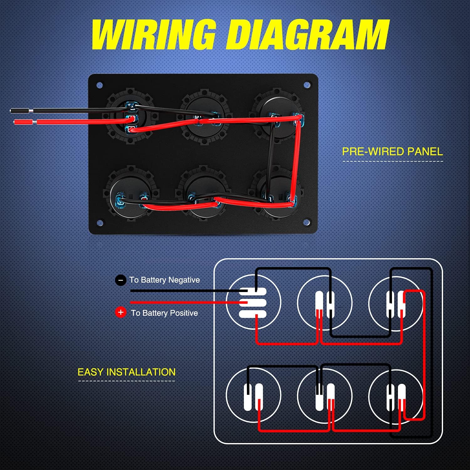 Nilight Dual Cigarette Lighter Socket with Wire 12V Dual Power Plug Replacement Cigar Lighter receptable with Cover and Mounting Screws for Cars Trucks RVs Boats ATVs (50060B)