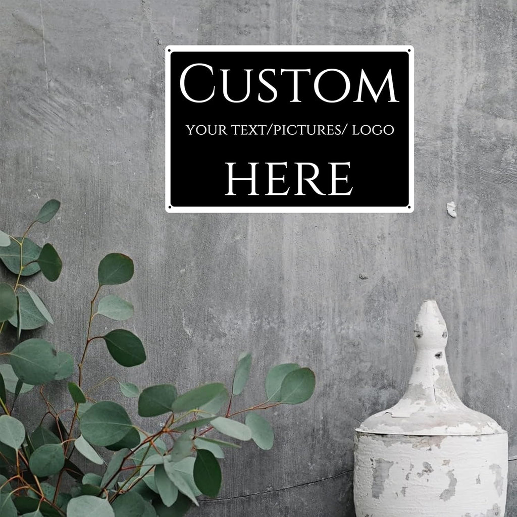 Custom Sign, Custom Delivery Sign，Double-sided，Multiple Sizes, Customize for Office, Business, Workplace, office, Home, Delivery Signs(14 * 10Inch)