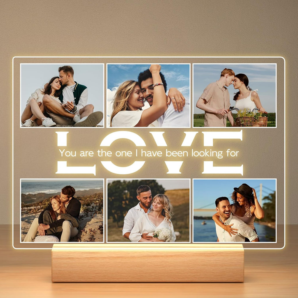 Custom Picture Frames, Personalized Photo Frame, Customized Picture Frame, Personalized Anniversary Valentines Day Gifts for Women Men Her Him Girlfriend Boyfriend Couple Wife Husband