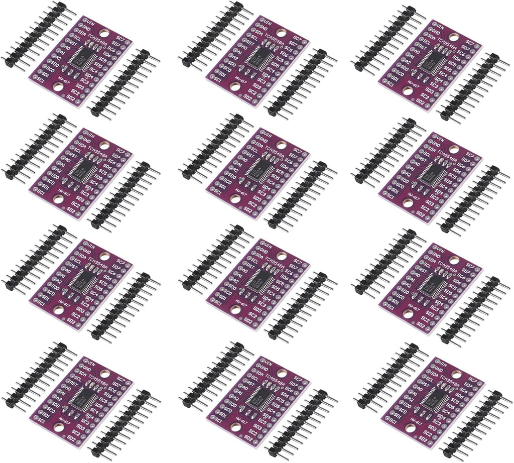AITRIP 12PCS TCA9548A I2C IIC Multiplexer Breakout Board Module 8 Channel Expansion Development Board for Arduino