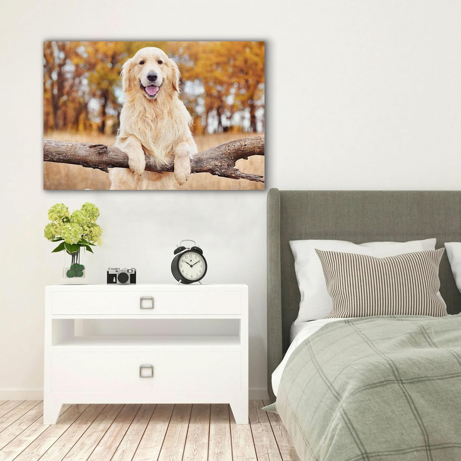 Custom Canvas Prints with Your Photos Personalized Photo Canvas Print Wall Art Customized Canvas Picture Frame Gifts for Pet Baby Family Mom Dad Men Women Couple Boyfriend Girlfriend Framed 24x16
