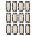 Lutron Caseta Original Smart Dimmer Switch (Lutron Smart Hub Required), for LED Lights, 150 Watt, Single-Pole/3-Way, No Neutral Required, PD-6WCL-LA, Light Almond, 12 Pack