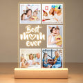 Custom Picture Frame with Photo, Personalized Photo Frame with Night Light, Customized Picture Frames, Personalized Valentines Day Gifts for Mom, Baby, Kid, Family