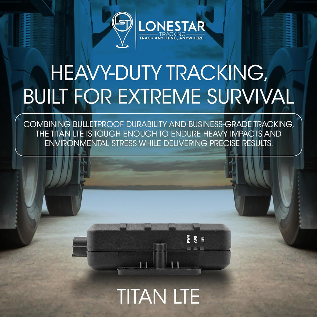 LoneStar Tracking GPS Tracker: Titan LTE 4G/5G, Hidden GPS Tracking Devices for Cars, Trucks, Fleet, Motorcycles, Assets, Anti-Theft Vehicle Security, Real-Time Location (Low Cost Subscription Plan)