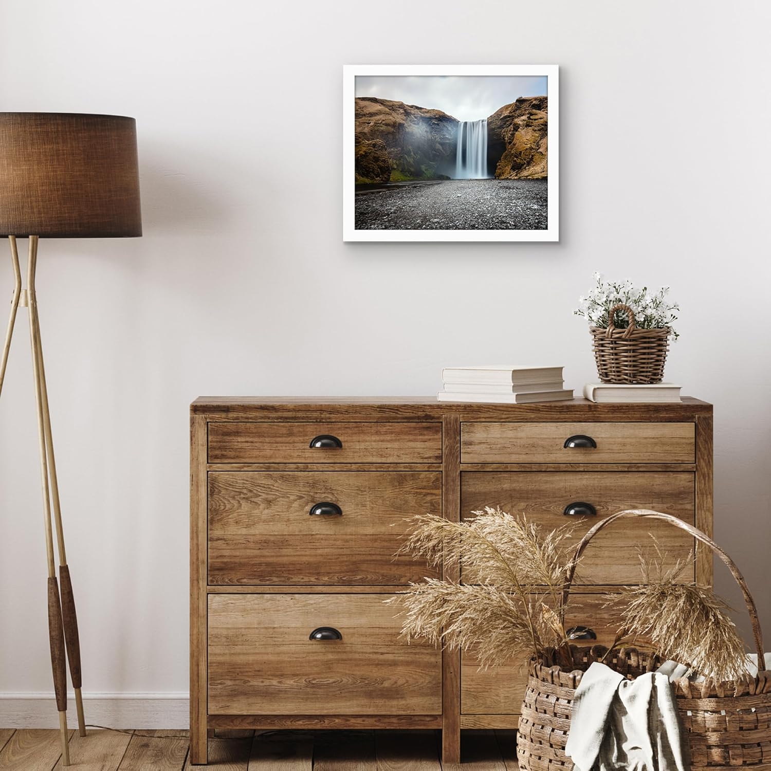 Americanflat 12x16 Picture Frame with Shatter-Resistant Glass - Signature Collection - Gallery-Style Frames Made of Engineered Wood - Photo Frame for Wall Display - White