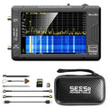 SEESII TinySA Ultra+ ZS406 5.4GHz Spectrum Analyzer with Hard Case: 4 inch Portable RF Test Kit with EVA Waterproof Shockproof Protective Shell for Ham Radio, Field Testing, V0.4.6.1