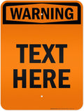 Custom warning Sign, OSHA Sign, 18x24 Inches, 3M EGP Reflective, Rust Free .080 Aluminum, Fade Resistant, Made in USA by My Sign Center