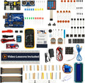 Horizon Uno Electronics Starter Kit with Video Lessons – Arduino-Compatible Board, Sensors, LEDs, Servos & More – Learn Electronics & Coding for Beginners
