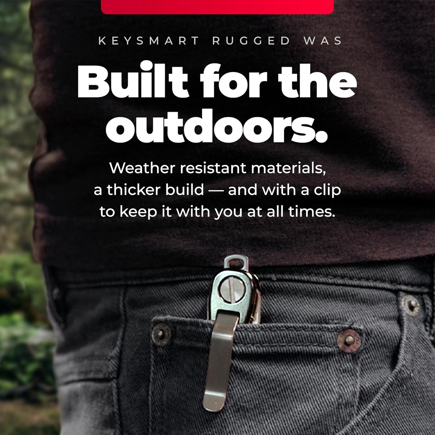 KeySmart Rugged - Multitool Key Holder for Keychain w/Bottle Opener and Pocket Clip, Organizer for Keys, EDC Keychains, Ring for Car Fobs Key Chains, Expandable (Up to 14 Keys, Titanium)