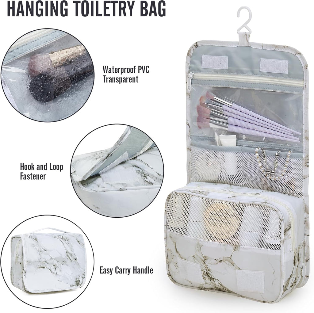 Veken 10 Set Packing Cubes for Travel Essential, Suitcase Organizer Bags in 4 Sizes, Carry-On Luggage Accessories with Large Laundry & Hanging Toiletry Bag, Must-Have for Airplane, Road Trip & Camping